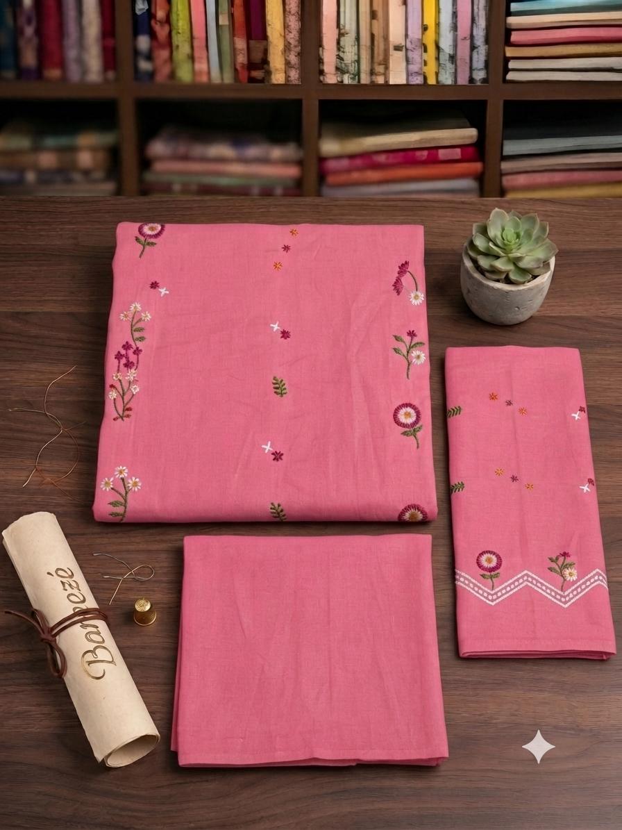 2-Piece Embroidered Lawn