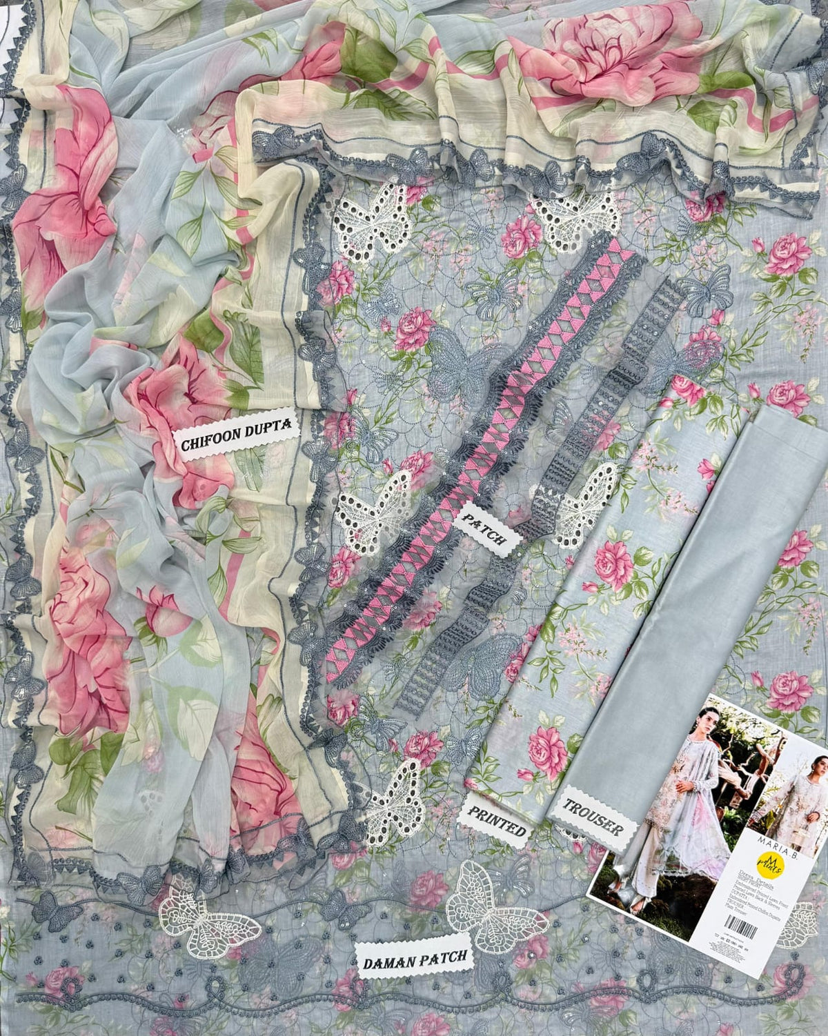 3-Piece Embroidered Lawn Suit