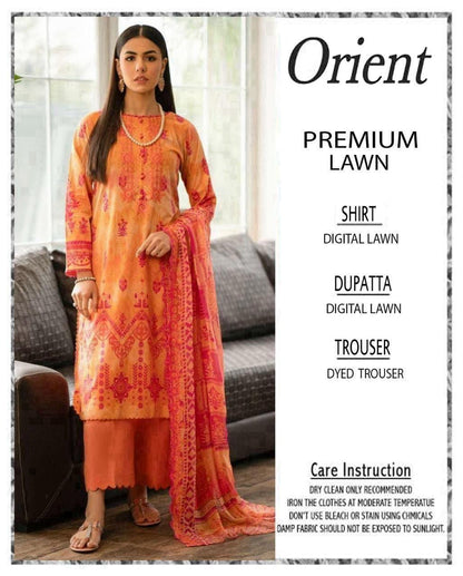 3-Piece Orient Premium Digital Printed Lawn Suit