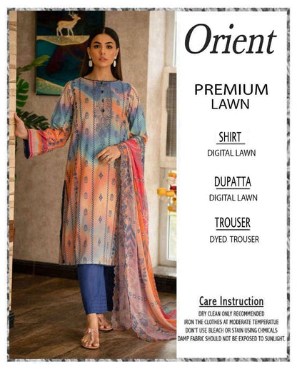 3-Piece Orient Premium Digital Printed Lawn Suit