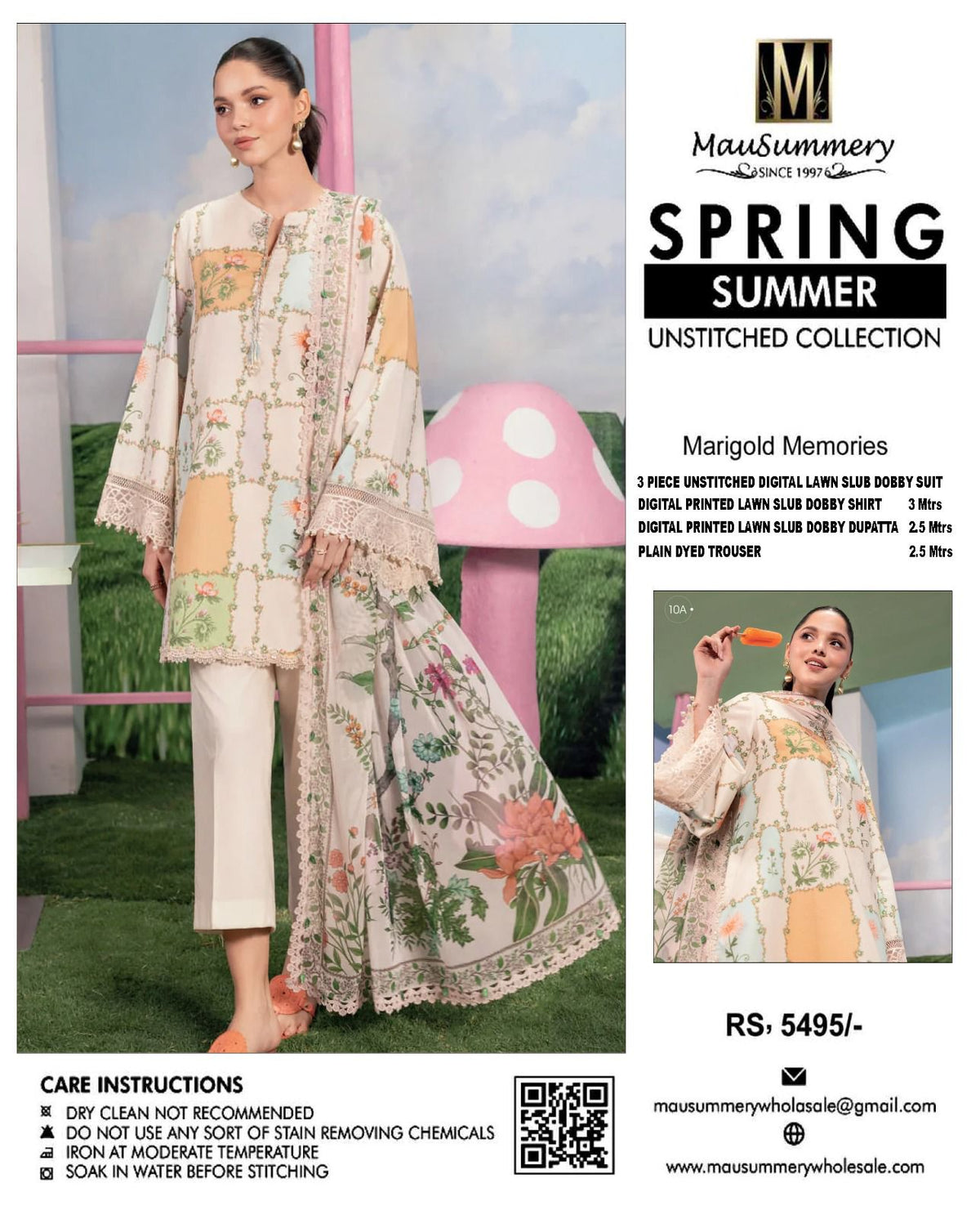 3-Piece Printed Lawn Jacquard Dobby Collection