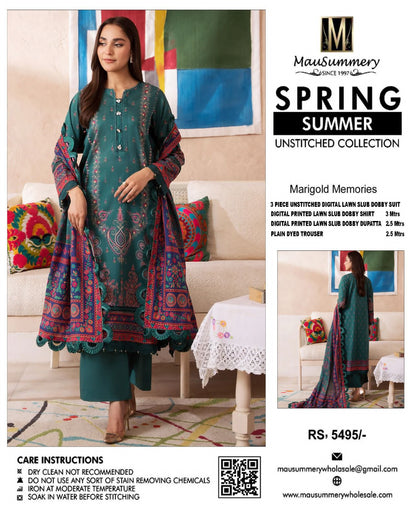 3-Piece Printed Lawn Jacquard Dobby Collection