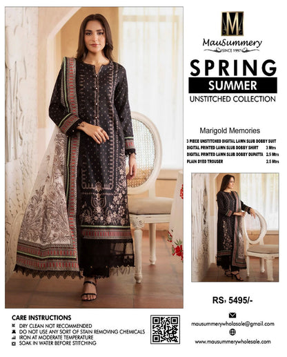 3-Piece Printed Lawn Jacquard Dobby Collection