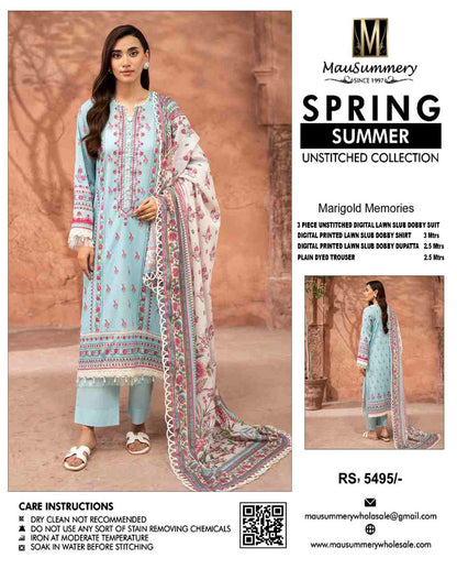 3-Piece Printed Lawn Jacquard Dobby Collection