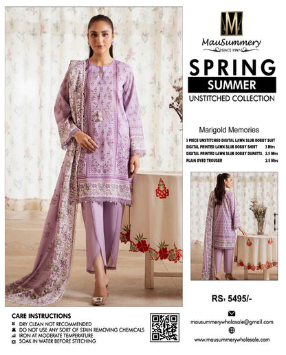 3-Piece Printed Lawn Jacquard Dobby Collection