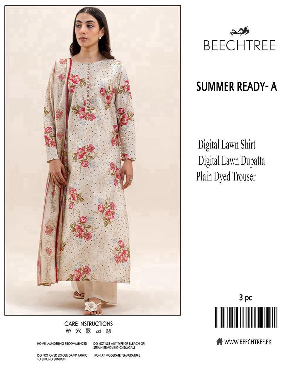 3-Piece Premium Digital Printed Lawn Suit