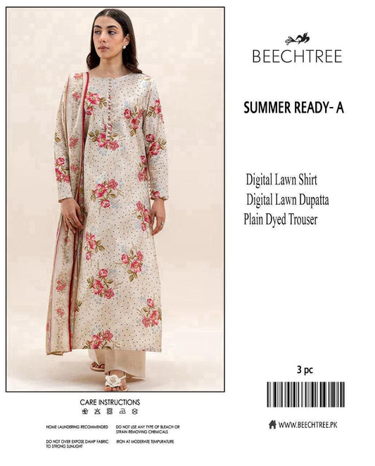 3-Piece Premium Digital Printed Lawn Suit