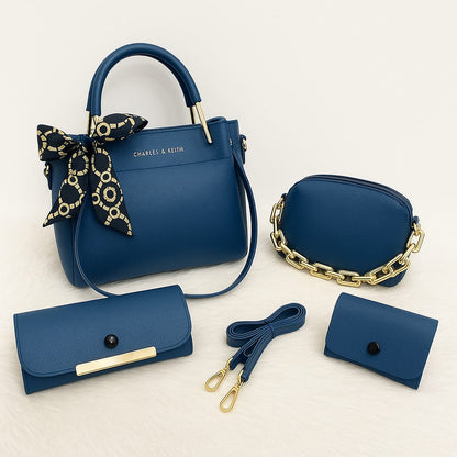 👜✨ 4-PCS PREMIUM SOFT LEATHER HANDBAG SET ✨👜